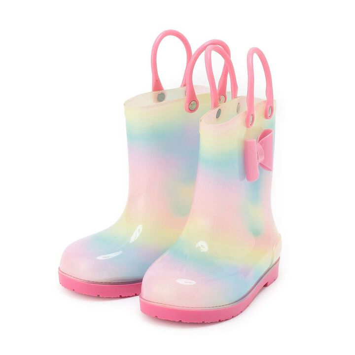 Rainbow Rain Shoes,Rainbow, medium image number 1