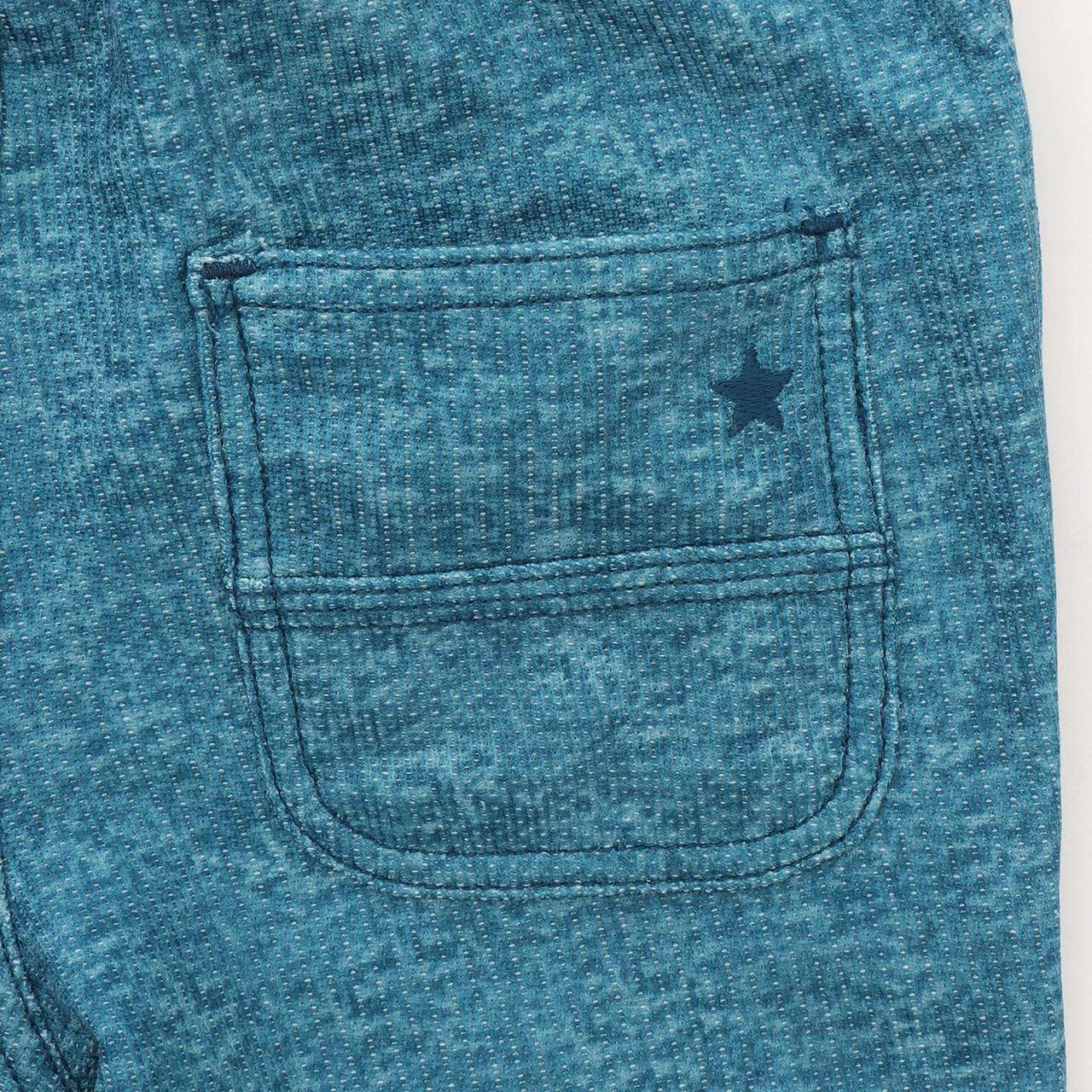 Dry Mesh Denim Print Pants,Blue, large image number 4
