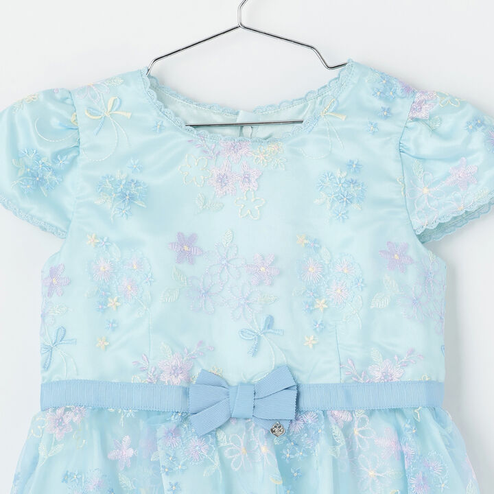 Flower Bouquet Lace Embroidery One-Piece Dress,Light pink, medium image number 2