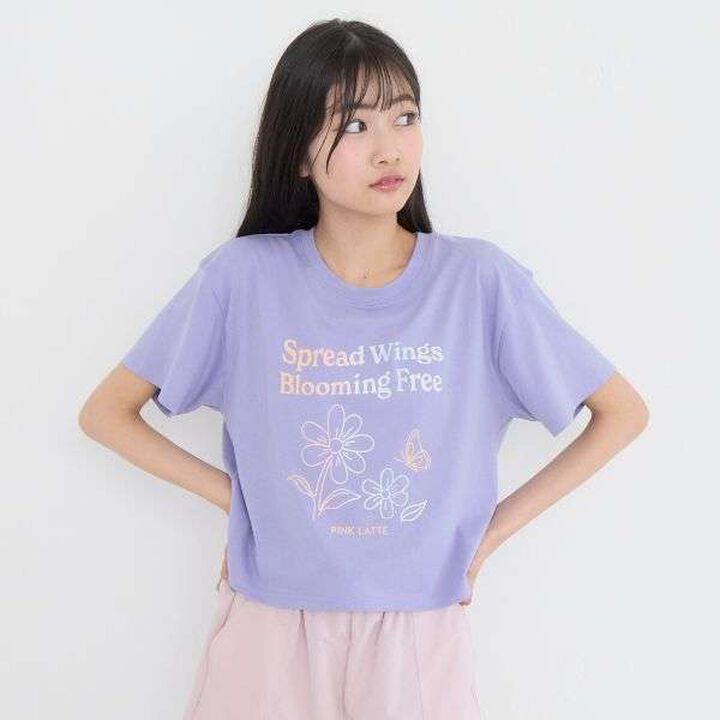 [Exclusive] Flower Gradient Print T-Shirt,, medium