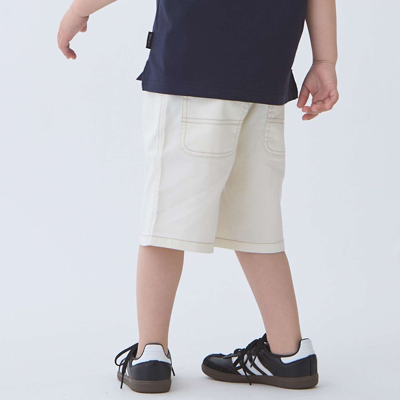 Painter Half Pants,Pearl white, large image number 3