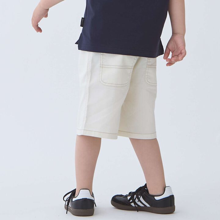 Painter Half Pants,Pearl white, medium image number 3