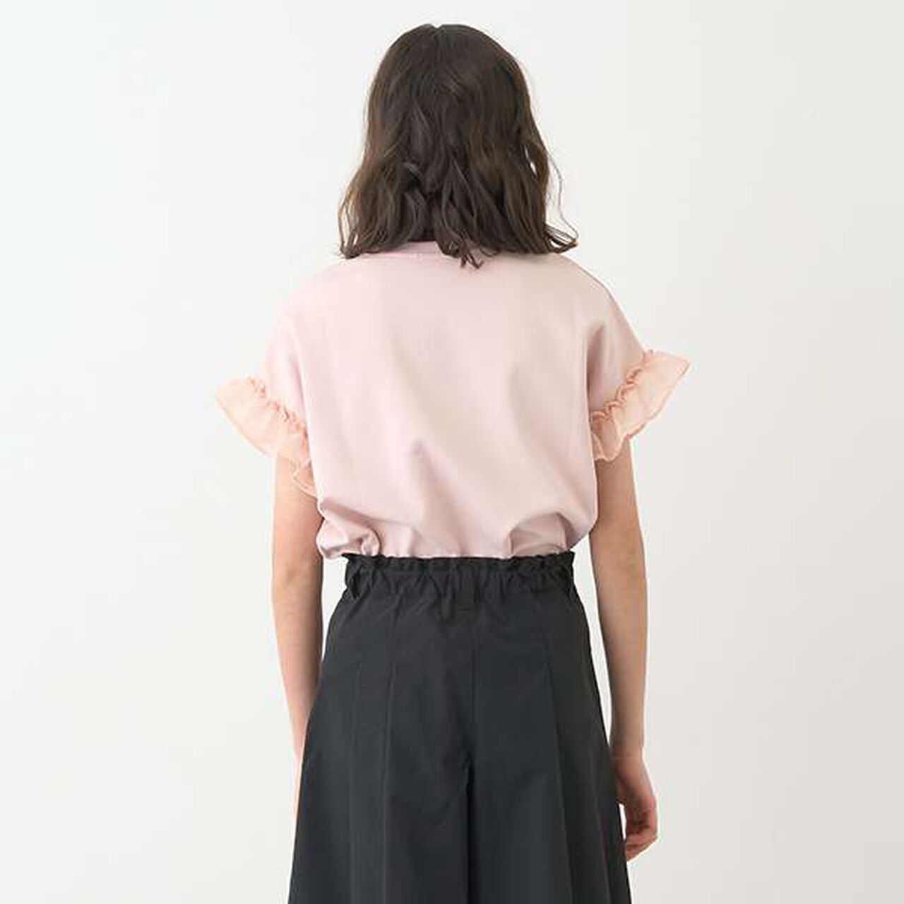 Sequined Logo T-Shirt,White, large image number 4