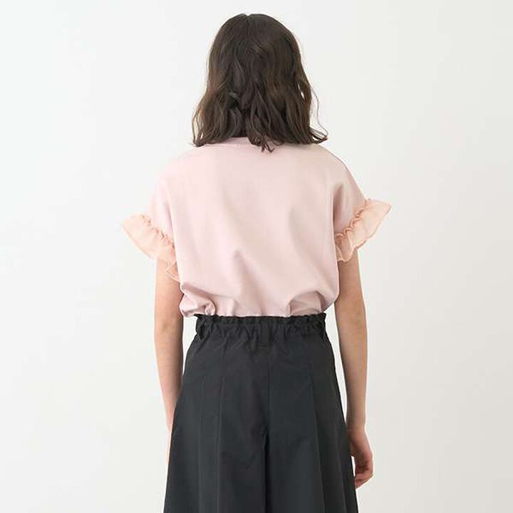 Sequined Logo T-Shirt,White, medium image number 4