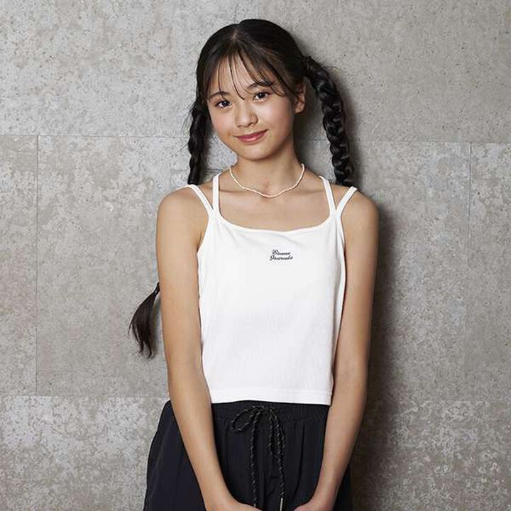 Cup-Style Black Cross Camisole,Red, medium image number 14