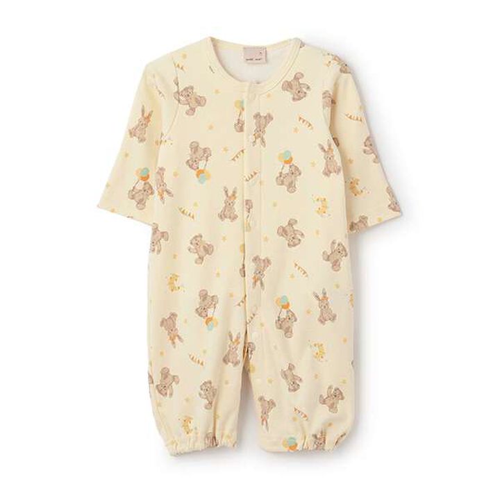 [Undergarment Included] Animal Print 2 WAY All-in-One,Cream, medium image number 4