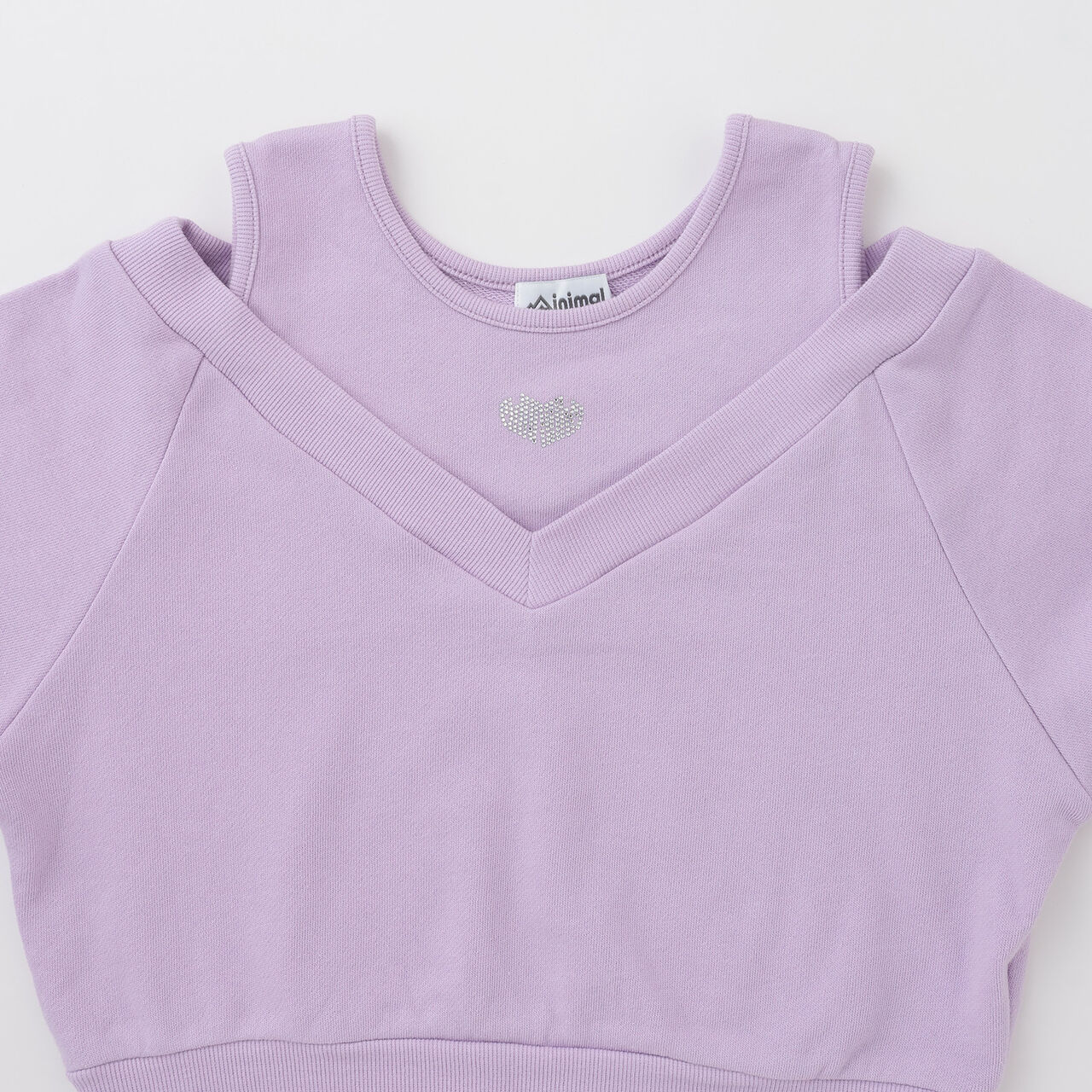 Shoulder Opening Fleece Pullover,Lavender, large image number 2