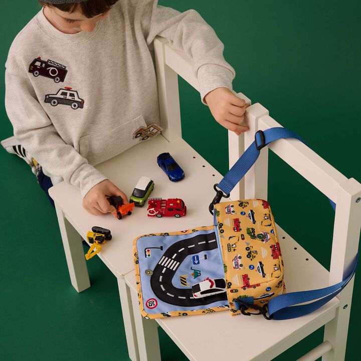 Mini Car Storage Support Shoulder Bag,Yellow, medium image number 5