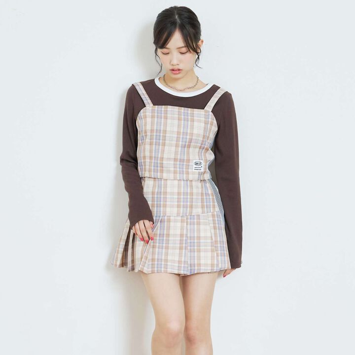 [7 Days] Side Line Camisole Set Up,Gray, medium image number 2