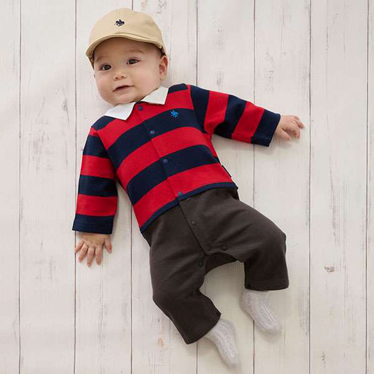 [POLO BCS] Embroidered Cap (Baby Size),Red, large image number 7