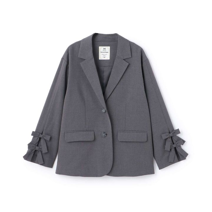 Tailored Ribbon Jacket,Brown, medium image number 9