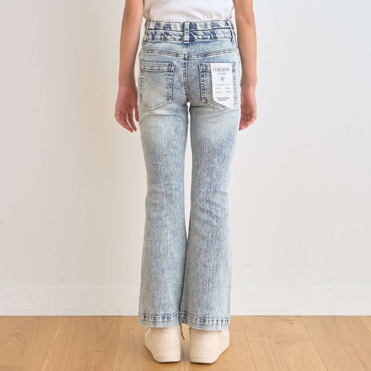 [Cool Touch] Style-Up Flare Denim Pants,Turquoise, large image number 7