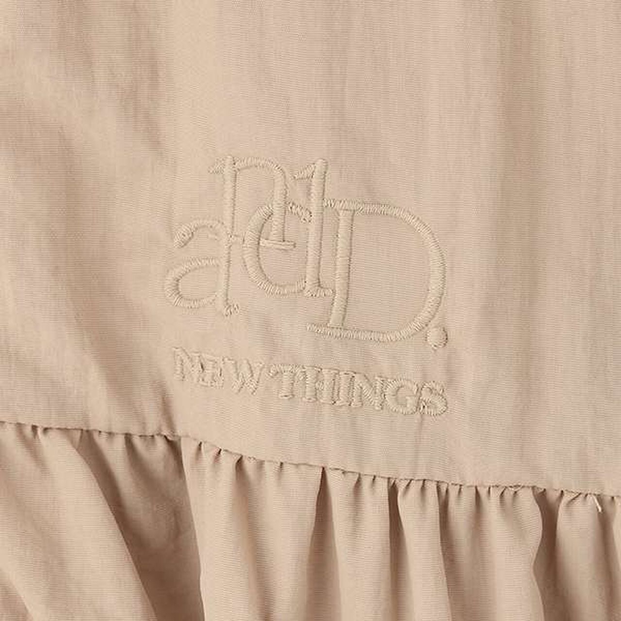 Light Gathered Bomber Jacket,Beige, large image number 9