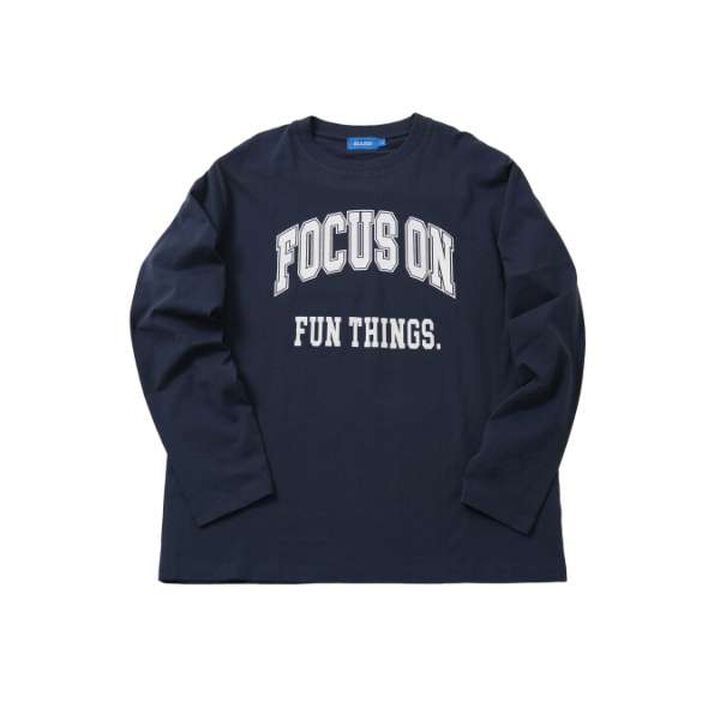 Affordable Front College Logo Long-Sleeve T-Shirt,Top gray, medium image number 13