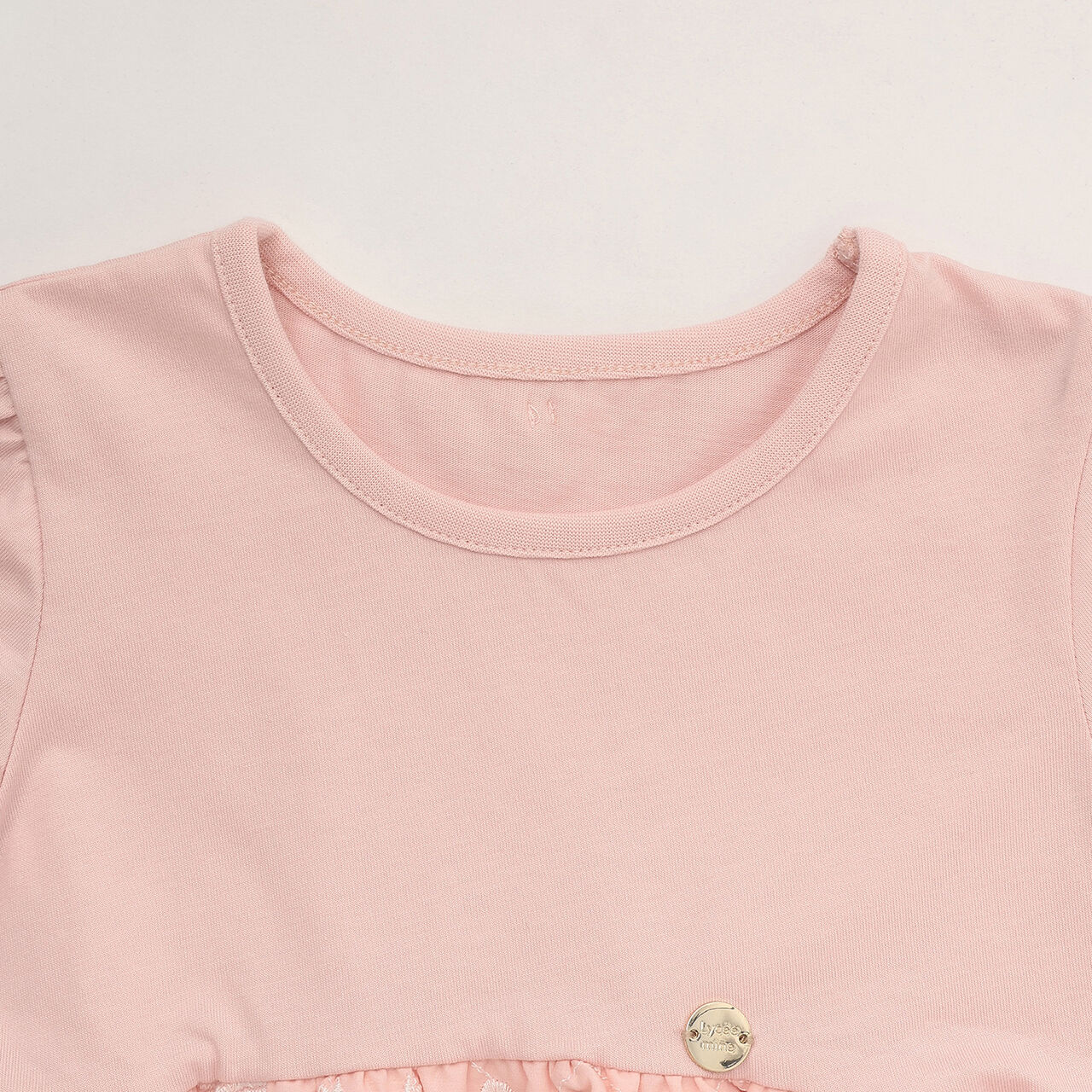 緞帶刺繡拼接上衣,黑色, large image number 11