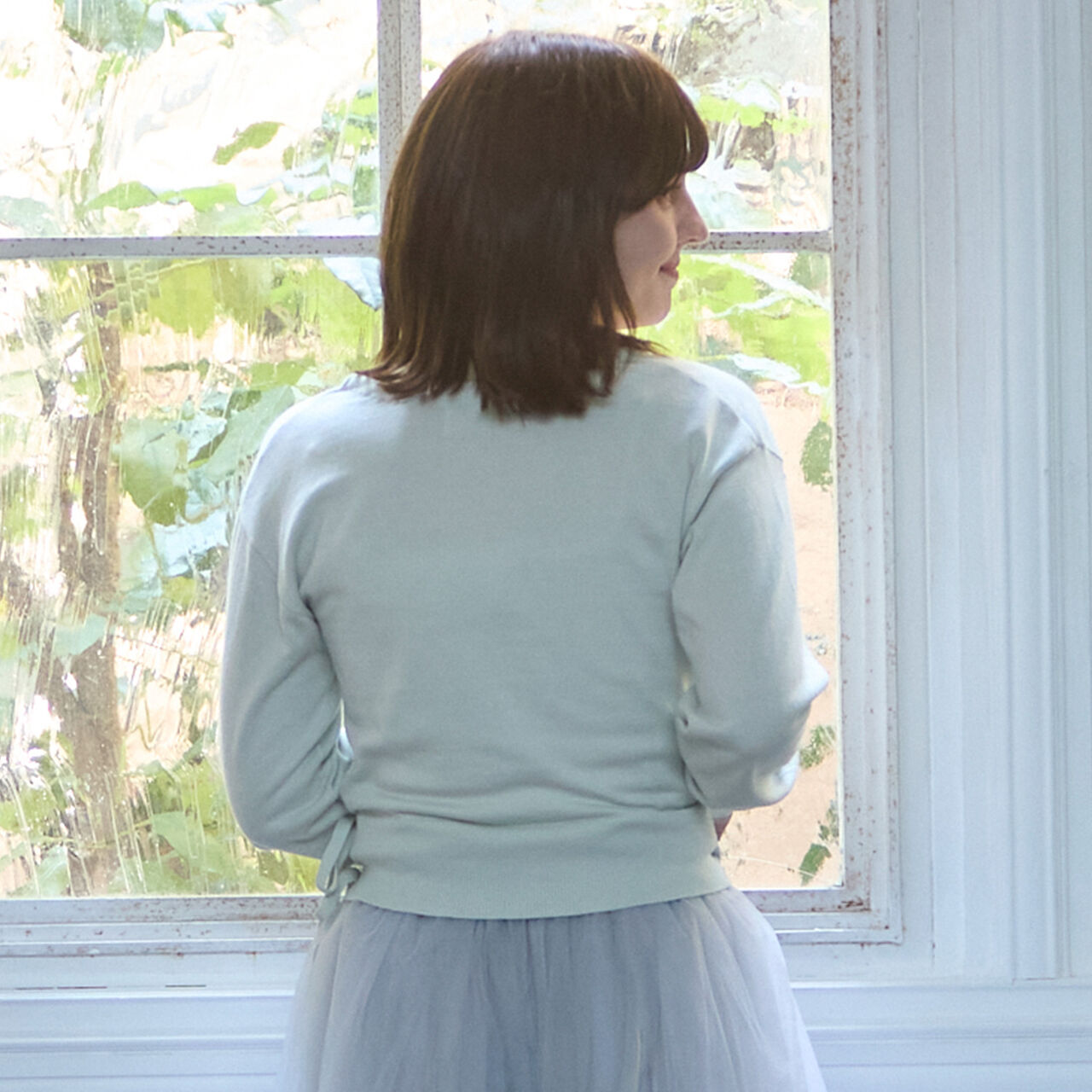 Ballet Knit Cache-Coeur,Black, large image number 2