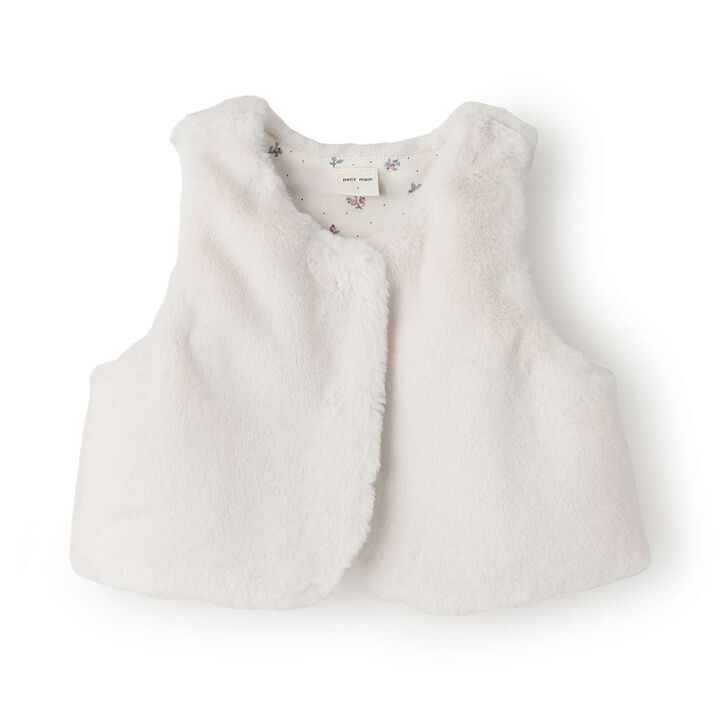 Link - Faux Fur Vest,Mocha tea, medium image number 5