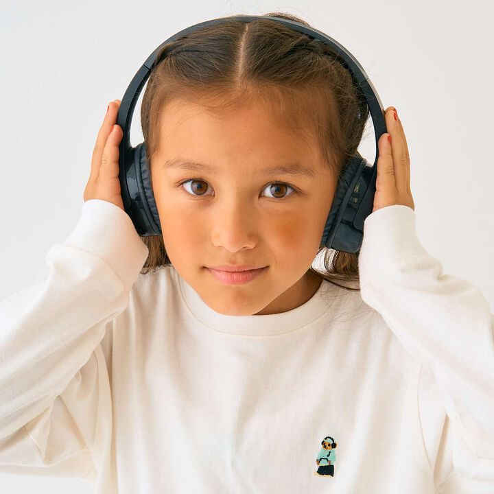 Bear One-Point Long Sleeve T-Shirt,Off white, medium image number 12