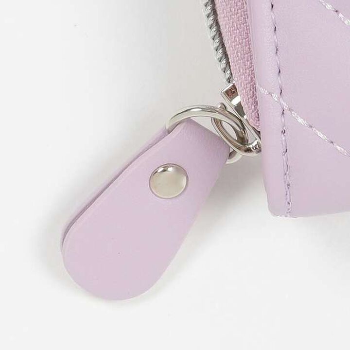 Quilted Wallet with Strap,Lavender, medium image number 5