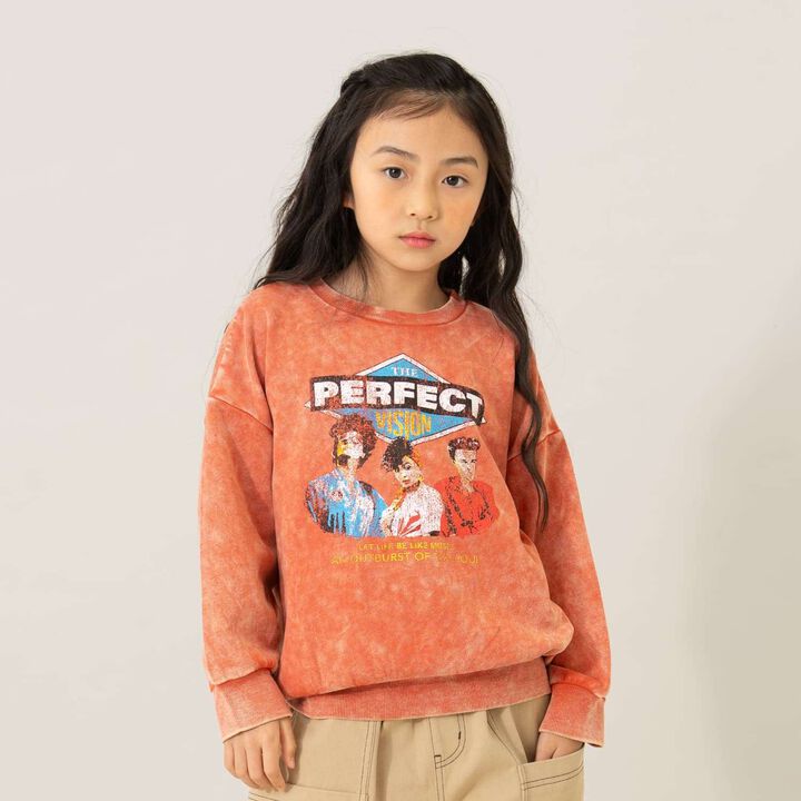 Band Style Print Sweatshirt,, medium