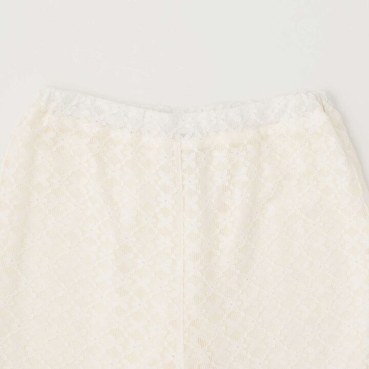 Frilly Tiered Skirt & Lace Pants Set,Ivory, medium image number 7