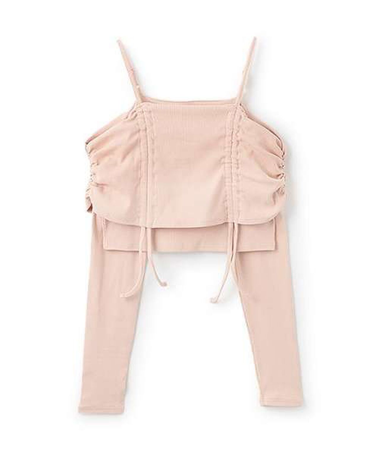 Off-Shoulder Shirred Top,Gray, large image number 9