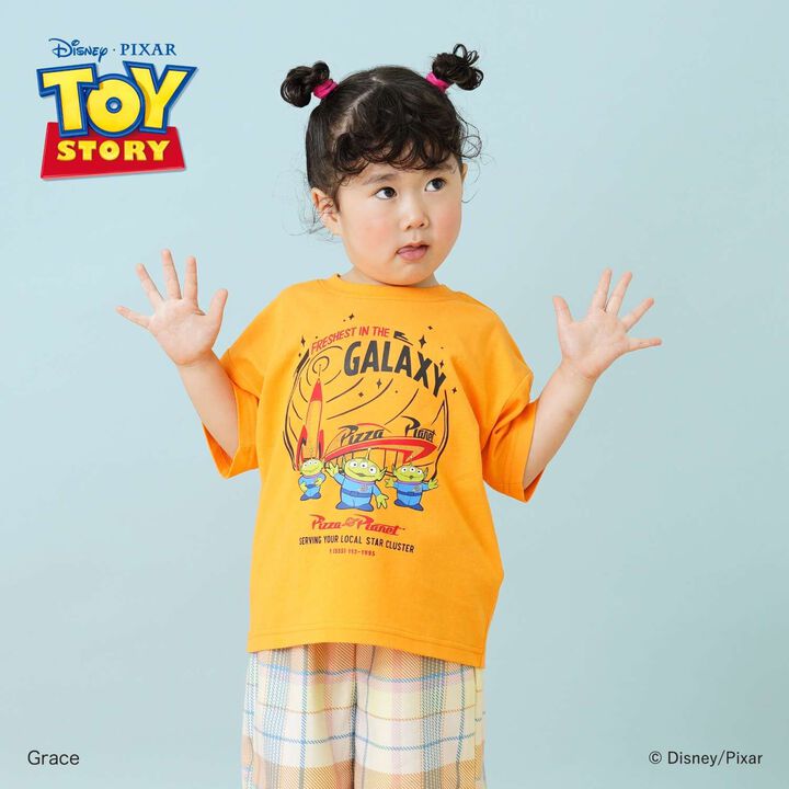 [Disney-Pixar-Toy Story] Alien Wide Short Sleeve T-Shirt,Milky white, medium image number 10