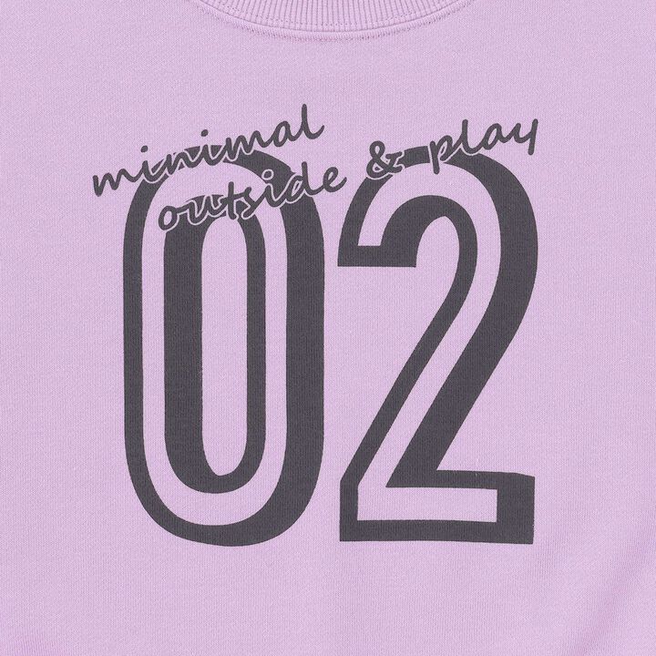 Assorted Flock Print Fleece Pullover,Lavender, medium image number 3