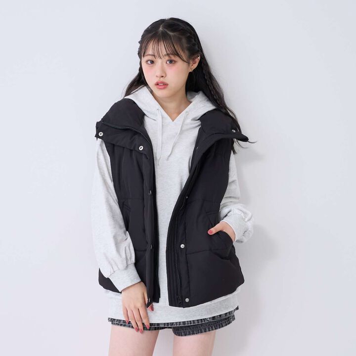[LTXC] Puffy Vest,Black, medium image number 6