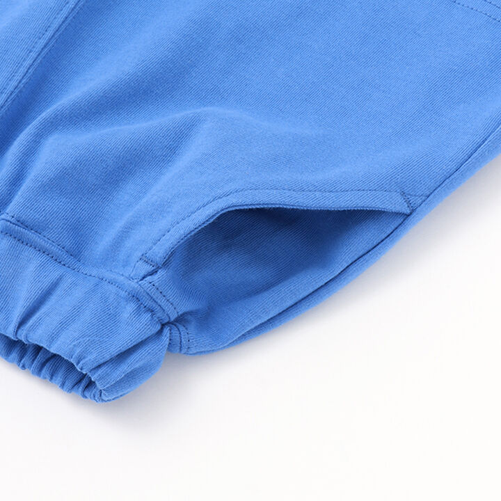 [Stain-Resistant & Water-Repellent] One-Point Embroidery 4/4 Length Pants,Blue, medium image number 4