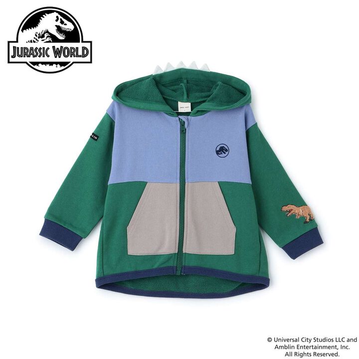 [JURASSIC WORLD] Dinosaur Hoodie,Green, medium image number 0