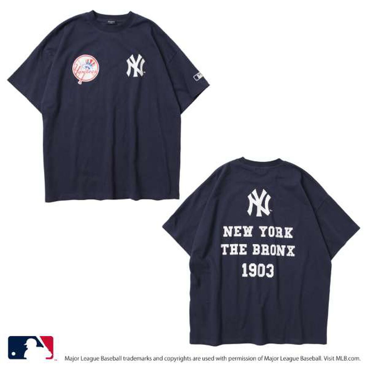 [MLB] Team Logo Print Short Sleeve T-Shirt,Milky white, large image number 10