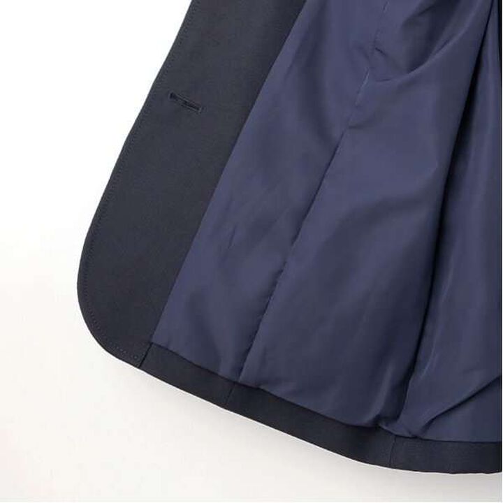 [Graduation Attire] with Emblem Tailored Jacket,Black, medium image number 5