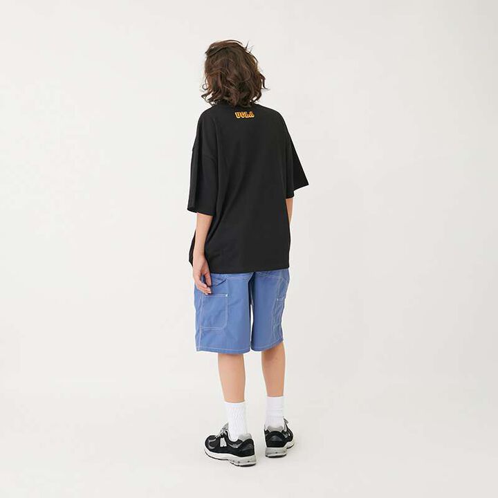 [Water-Repellent] Nylon Washer Painter Half Pants,Blue, medium image number 15