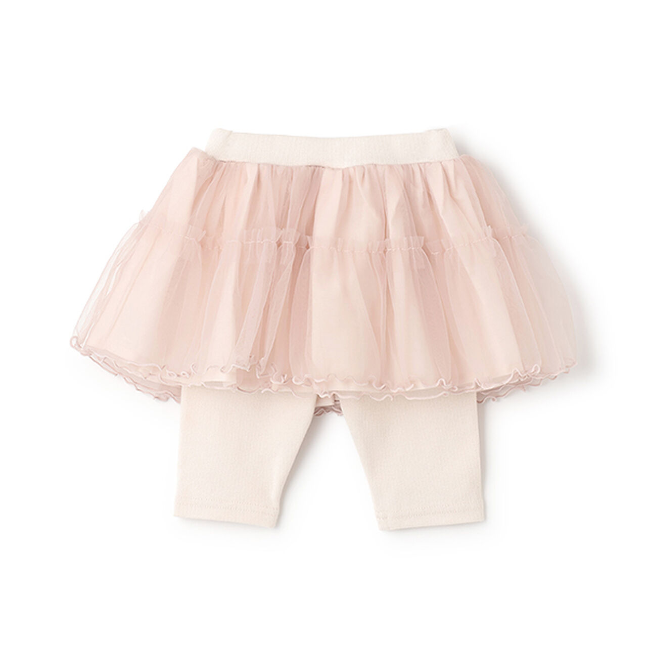 [Cool Touch] Tulle Skirt with 5-Minute Length Leggings,Light pink, large image number 4