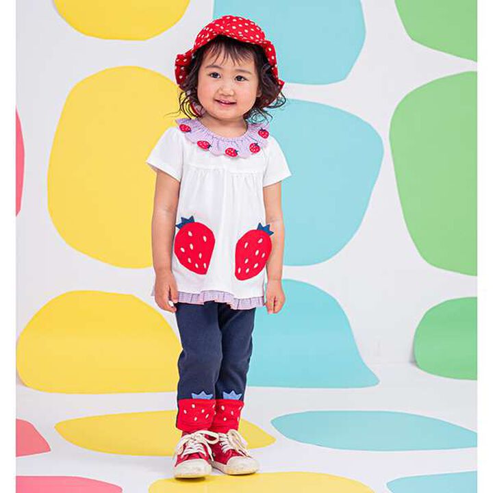 Strawberry Leggings,Navy, medium image number 13