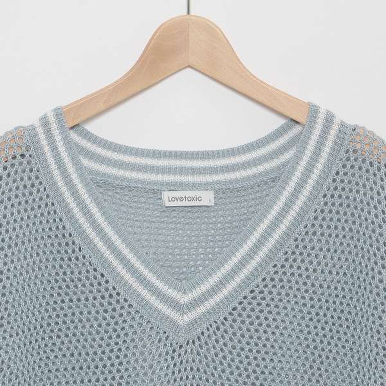 Mesh Knit Vest with Inner Lining,Black, large image number 13