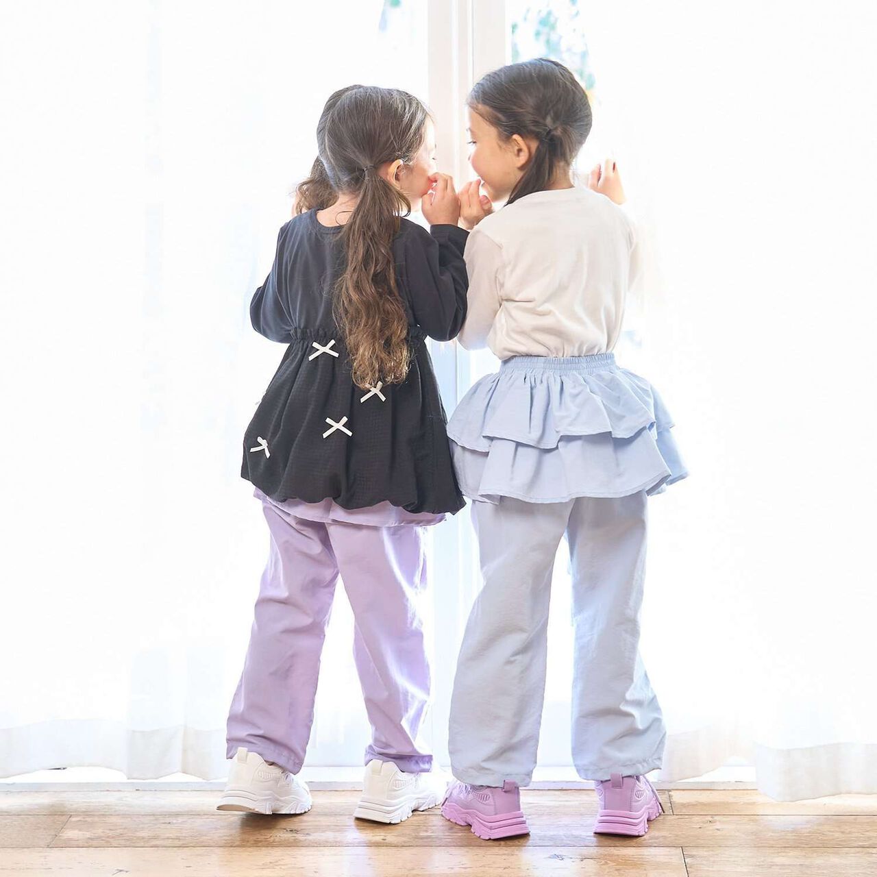 [School-Ready] [Water-Repellent, Anti-Stain, Durable, UV] Layered Skirt Pants,Lavender, large image number 37