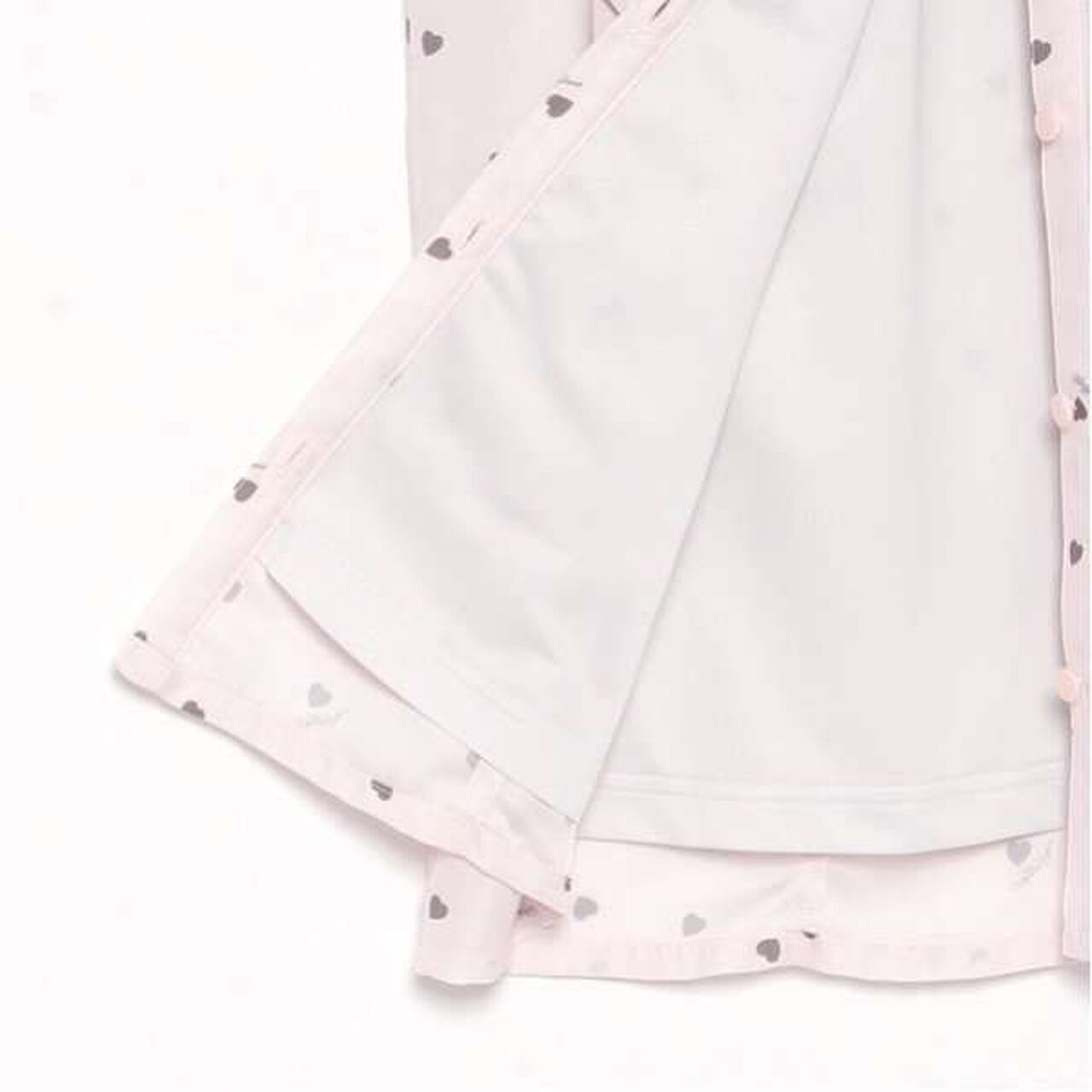 Frill Blouse with Bow Tie and Heart Pattern,Off white, large image number 14