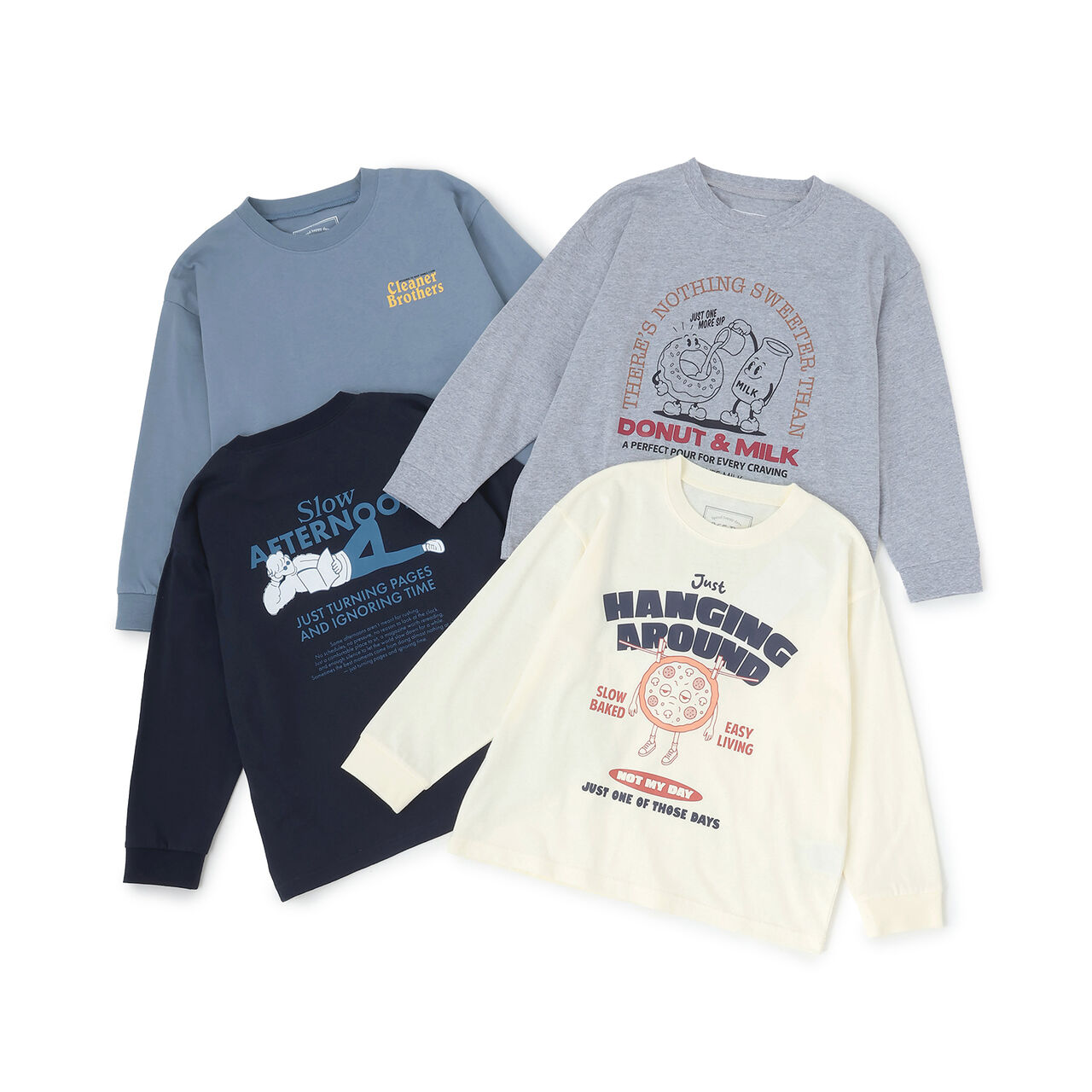 [Parent-Child Matching] [365D.] OFUZAKE Wide Long-Sleeve T-Shirt,Navy, large image number 27