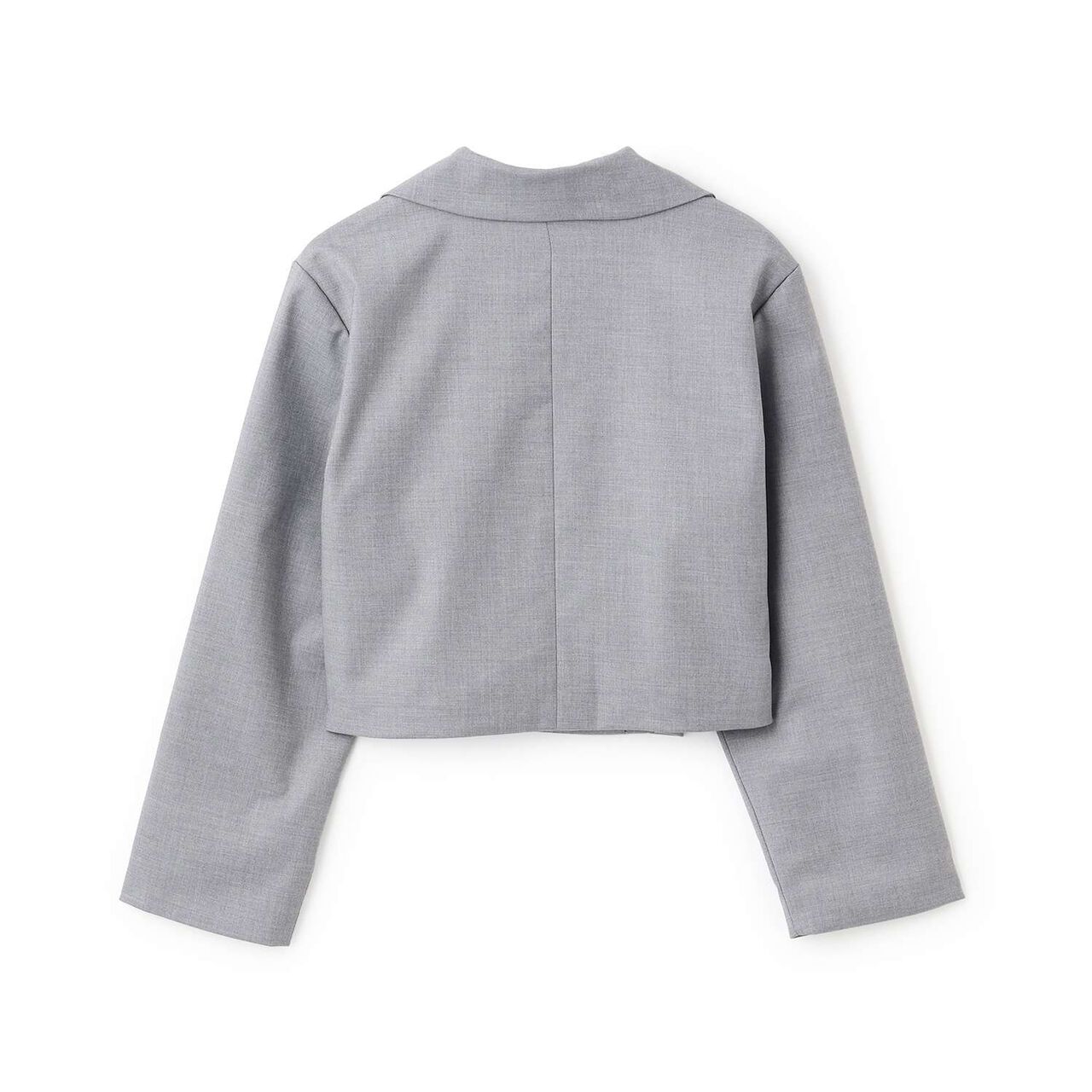 [Graduation Attire] Cropped Jacket,Charcoal gray, large image number 7