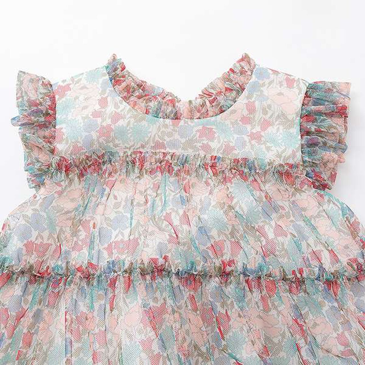 Liberty Print Tulle Dress,Yellow, large image number 2