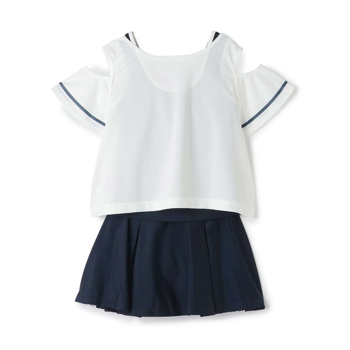 [SWIM] School-Approved Swimwear Set with T-Shirt,Navy, medium image number 1