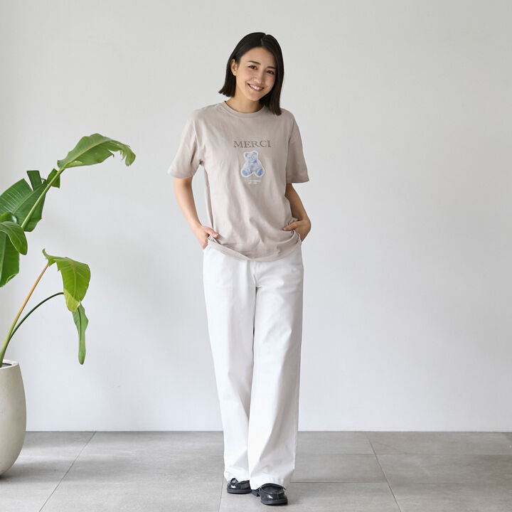 [Parent-Child Matching] [Cool Touch] 15th MERCI Short-Sleeve T-Shirt,Pearl white, medium image number 1