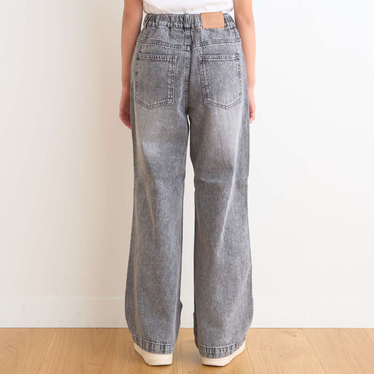[LTXC/Cool Touch] Distressed Denim Wide Pants,Gray, large image number 8