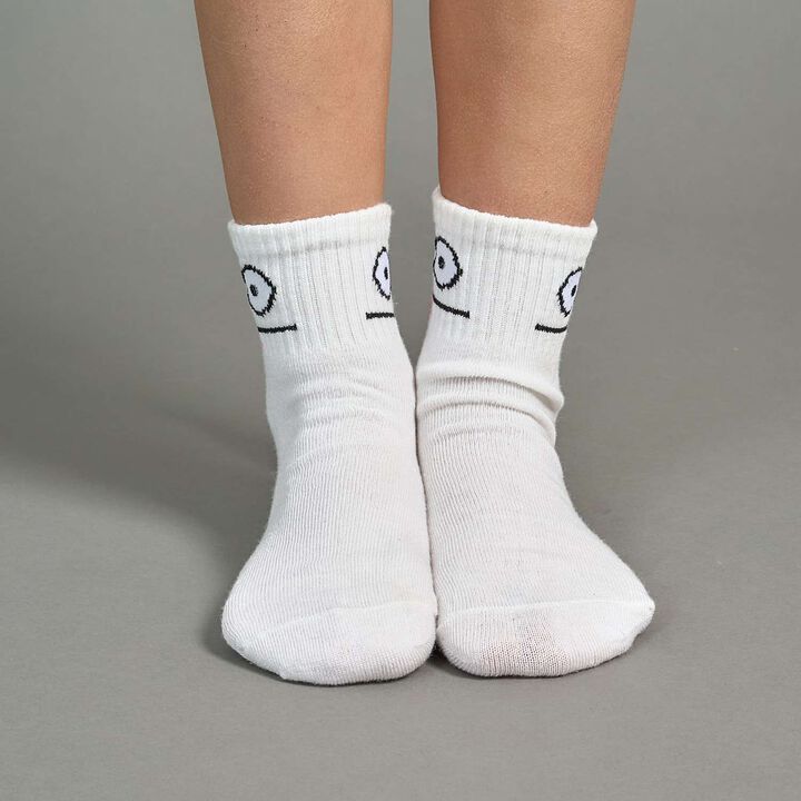 Funny Face Crew Socks,Yellow, medium image number 9