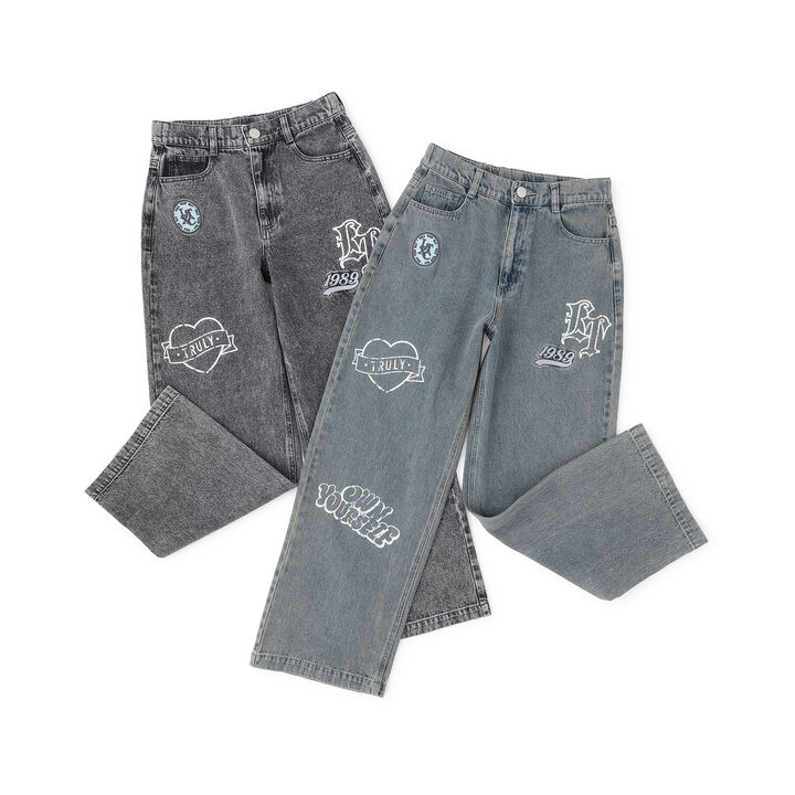 [LTXC] Patch Design Denim Pants,Gray, medium image number 6