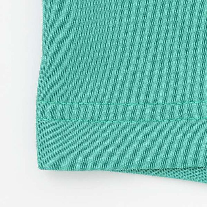 Water-Repellent Ponte Color-Blocked Pocket Big T-Shirt,White, medium image number 16