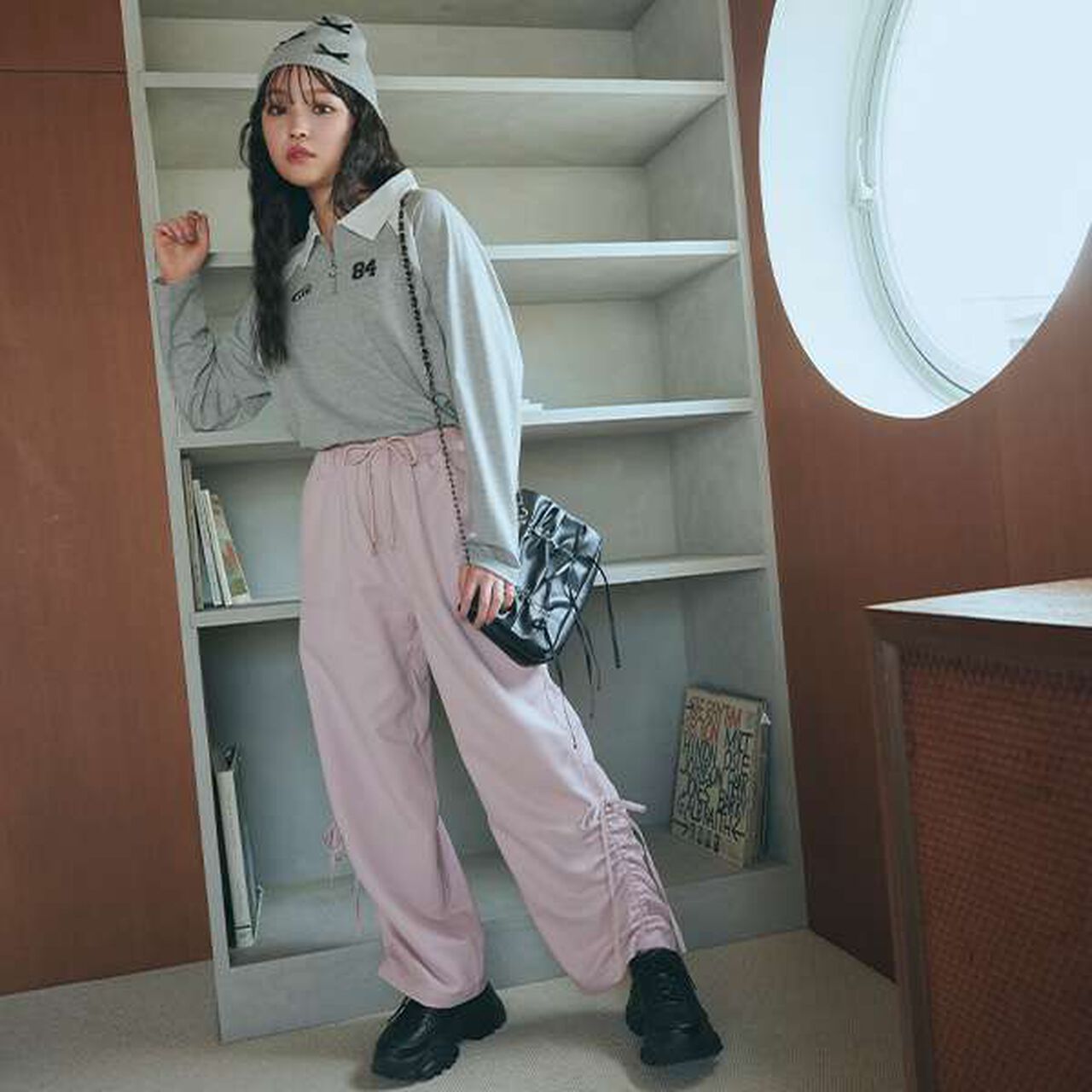 LTXC - Half-Zip Long-Sleeve T-Shirt,Off white, large image number 1