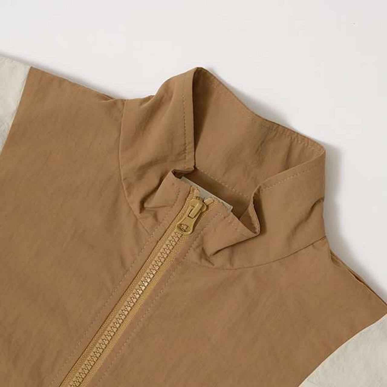 Water-Resistant Color Block Windbreaker,Deep red, large image number 11